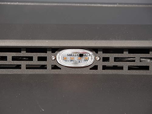 Image of Armordillo USA 7180161 Hood Grille Insert with Clear Lights Fits 2014-2020 Toyota Tundra
