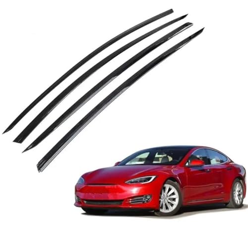 Déflecteur vitre pour Tesla Model 3 2019 de 4 pièces avec impression transfert d'eau