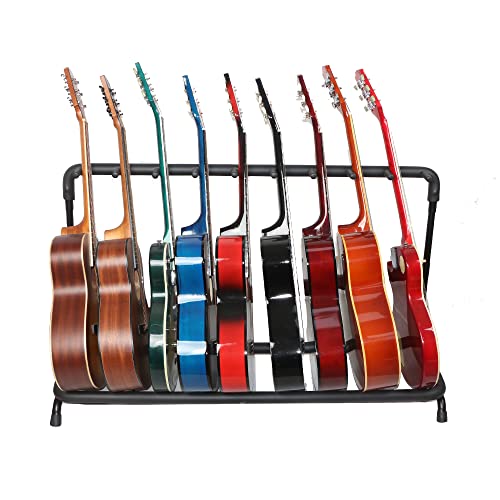 Ktaxon 3/5/7/9 Multiple Guitars Stand Display Stand Guitar & Ukulele & Bass & Banjo Holder for Band...