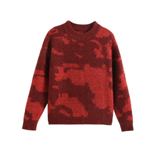 Chinese New Year girl's sweater winter warm thickened red ladies fashion knitwear