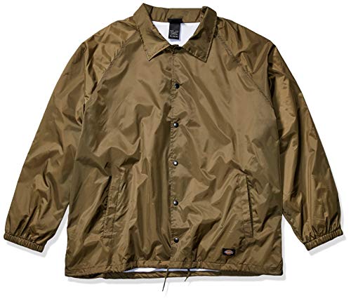 Dickies Men's Snap Front Nylon Jacket Big, Grape Leaf, 5X