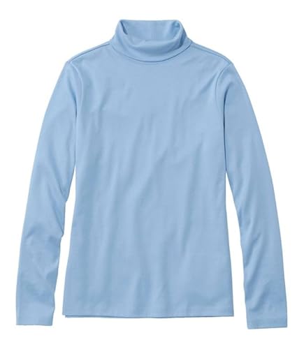 Kaynee, Long Sleeve Turtleneck Shirt, Light Blue, Youth, Large