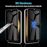 2*Tempered Glass Film for Samsung Galaxy S23 + 1*Privacy Screen Protector + 1*Camera Lens Protector, Anti-Spy Accessories, Private Protection, Anti-Scratch, HD, 9H Hardness, Case-Friendly - Image 6