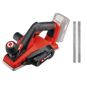 Einhell Akku-Hobel TE-PL 18/82 Li-Solo Power X-Change (18 V, Li-Ionen, 82 mm Hobelbreite, bis 2 mm Spantiefe, große Messerwelle, Alu-Fußplatte, ohne Akku und Ladegerät, inkl. 2 Ersatzmesser)