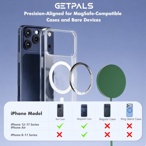 Image of 25W Magnetic Portable Fast Wireless Charging Pad for Apple iPhone Series
