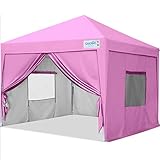 Quictent Privacy 8x8 Ez Pop up Canopy Tent Enclosed Instant Canopy Shelter Portable with Sidewalls...