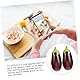 PRETYZOOM 6stücke Teiliges Künstliche Aubergine Modell Dekoration Für Restaurant Und Küche Realistisches Gemüse Für Fotorequisiten Und Lehrmittel