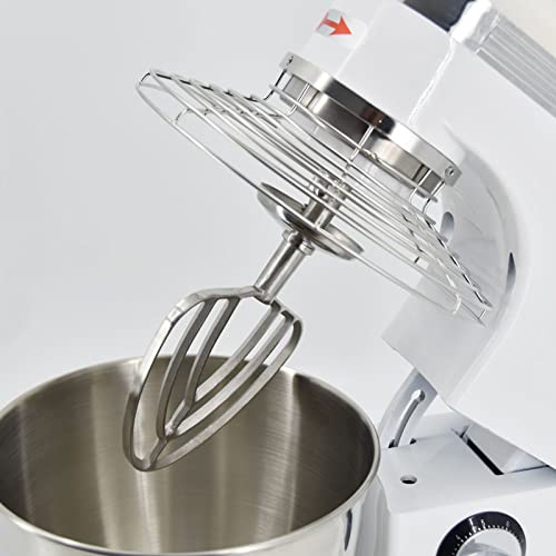MOOTACO Küchenmaschine 7L Knetmaschine Teigknetmaschine Teigmaschine Rührmaschine mit 3 Rührwerkzeuge – Bild 5