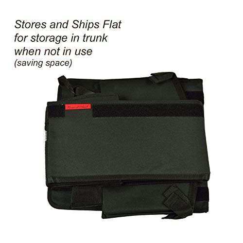 Picnic At Ascot Heavy Duty Rigid Base Trunk Organizer With 28 Can Capacity Leak Proof Cooler- Adjustable Dividers - 30" Wide X 15" Deep - Designed & Quality Approved In The Usa #TOP3