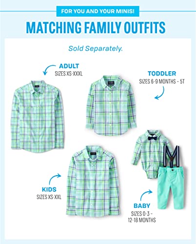 The Children's Place Kids' Coordinating Family Outfits, Mommy & Me, Dad & Son, Baby, Mint to Be Collection4