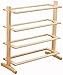 Habiba Scarpiera Scarpiera a 4 Livelli, Scaffale per Scarpe in Legno di Pino Organizzatore per riporre Le Scarpe, Scarpiera Naturale -70 * 72 cm Conveniente