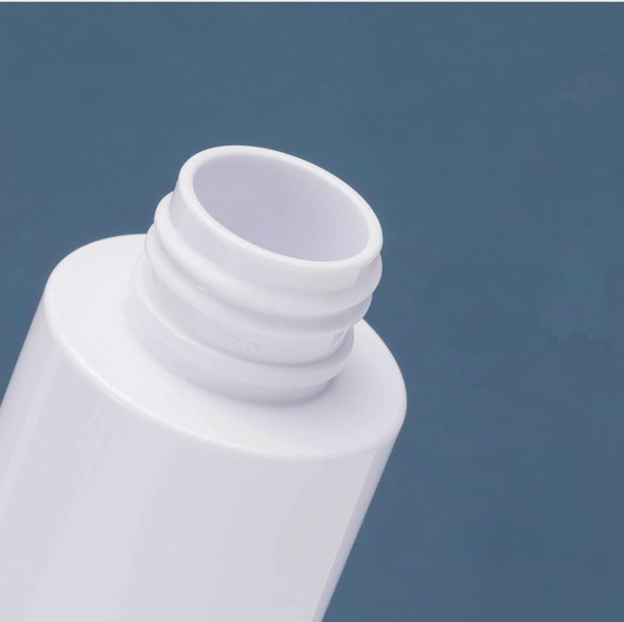 Białe plastikowe butelki z rozpylaczem 100-200 ml, zestaw butelek do makijażu, do wielokrotnego napełniania, pusty pojemnik PET na płyny mgiełkę (jasnoszary, 100 ml)