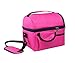 Elonglin Sac Isotherme Glacière Portable Sac Fraicheur Isotherme en Oxford Imperméable Sac à Pique-Nique Grande Capacité Camping/Voyage/Sport/Ecole/Travail/Maternité Rose