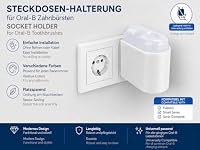 Zahnbürstenhalterung/Steckdosenhalterung für Oral-B Pulsonic, Pulsonic SmartSeries, Sonic Complete – Ansicht 2