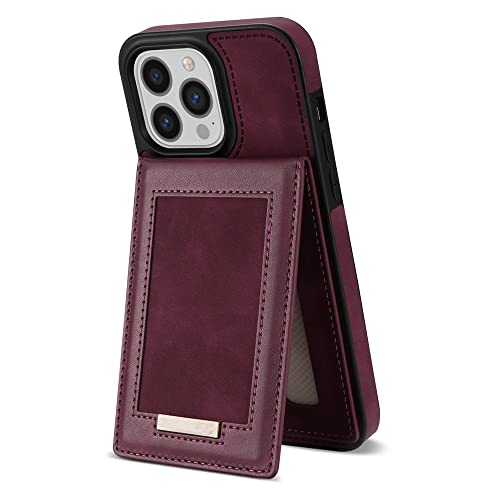 Housse portefeuille iPhone 11 anti-perte de carte avec fermeture