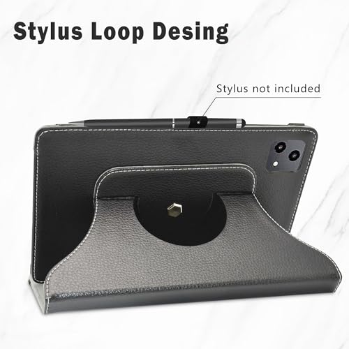 Funda de tablet T-Mobile REVVL TAB 5G negra resistente con giro 360 6