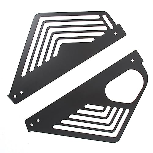 Image of TOYCIDFG Engine Bay Panel Cover Left Right Splash Shield Oxidation Case Guard for C8 Corvette 2020-2025 Auto Aluminium Interior Body Part Accessories (Black)