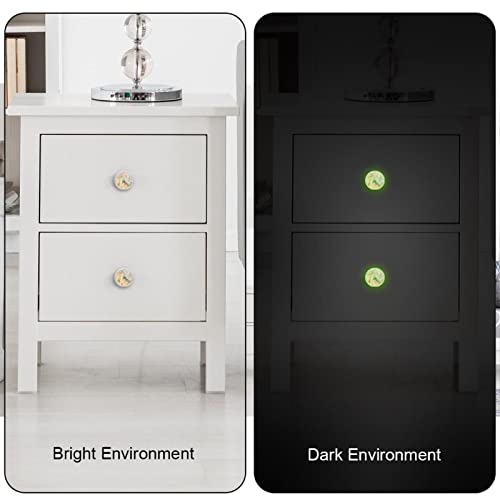 Lot de 4 boutons fluorescents texture roche pour meuble et commode