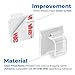Large Cable Clips 40pcs with Strong Adhesive Tapes,Wire Holder Organizer Cord Management for Car, Office and Home (Clear- L06(40PCS))