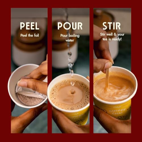 Image of Cup-Ji Ginger Chai Premix Cups | Instant Tea | 7 Cups | Each Cup Size 210 ml | Kadak Ghar-Wali | No Added Sugar | On the Go | Easy Prep | For Office and Travel