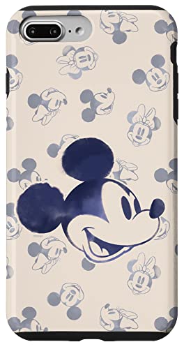 Étui iPhone 8 Plus Disney Mickey et Minnie classique idée cadeau rétro vintage