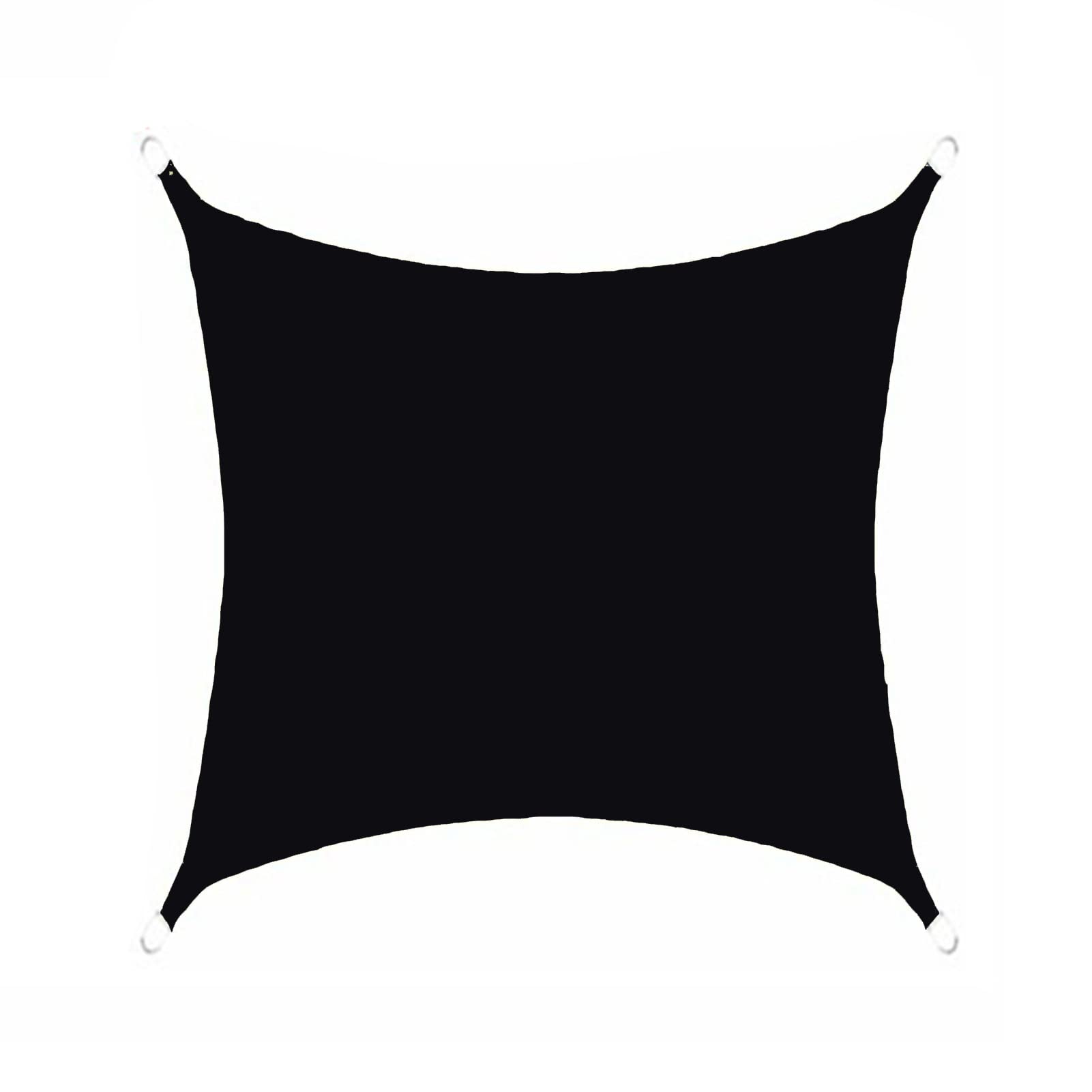 KLGFBDC Black Rectangle Sun Shade Sail Canopy Cover for Outdoor Garden Backyard 2.5 * 2.5m UV Block Shading Net