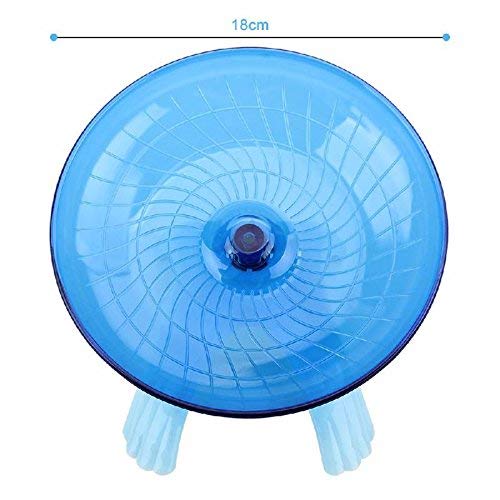 Sage Square 18cm Jumbo Silent Running Cum Jogging Cum Exercise Wheel for Hamster/Dwarf/Mice/Gerbil/Mouse - Color (Blue)