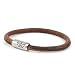 Produktbild Paper-Ship Armband San Francisco I - Naturbraunes 5mm Nappaleder mit Magnetverschluss in Silber (19)