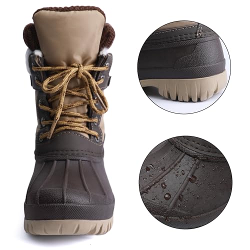 festooning Boys' Winter Snow Boots Waterproof - Warm Anti-Slip Kids' Boots4