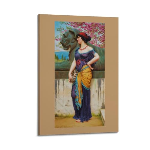 Poster Godward In The Grove Of The Temple of Isis pour une déco salon apaisante