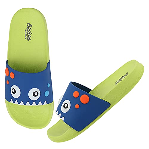 Image of WELCOME Unisex-Child Kids Flip-Flop Soft Comfortable Indoor & Outdoor Slippers Stylish Non-Slip Slide Home Casual Chappals For Boys & Girls