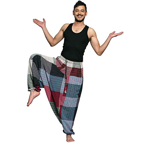 Simandra Singharaja Haremshose Pumphose Aladinhose Pluderhose Yoga Goa Freizeithose Herren Farbe Bunt, Größe One Size Cover