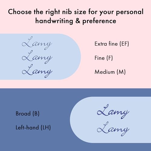 Image of Lamy Safari Light Rose Fountain Pen with LH Steel Nib in Line Width M | Lamy Fountain pen with ergonomic handle - robust ASA plastic - incl. LAMY T 10 ink cartridge blue