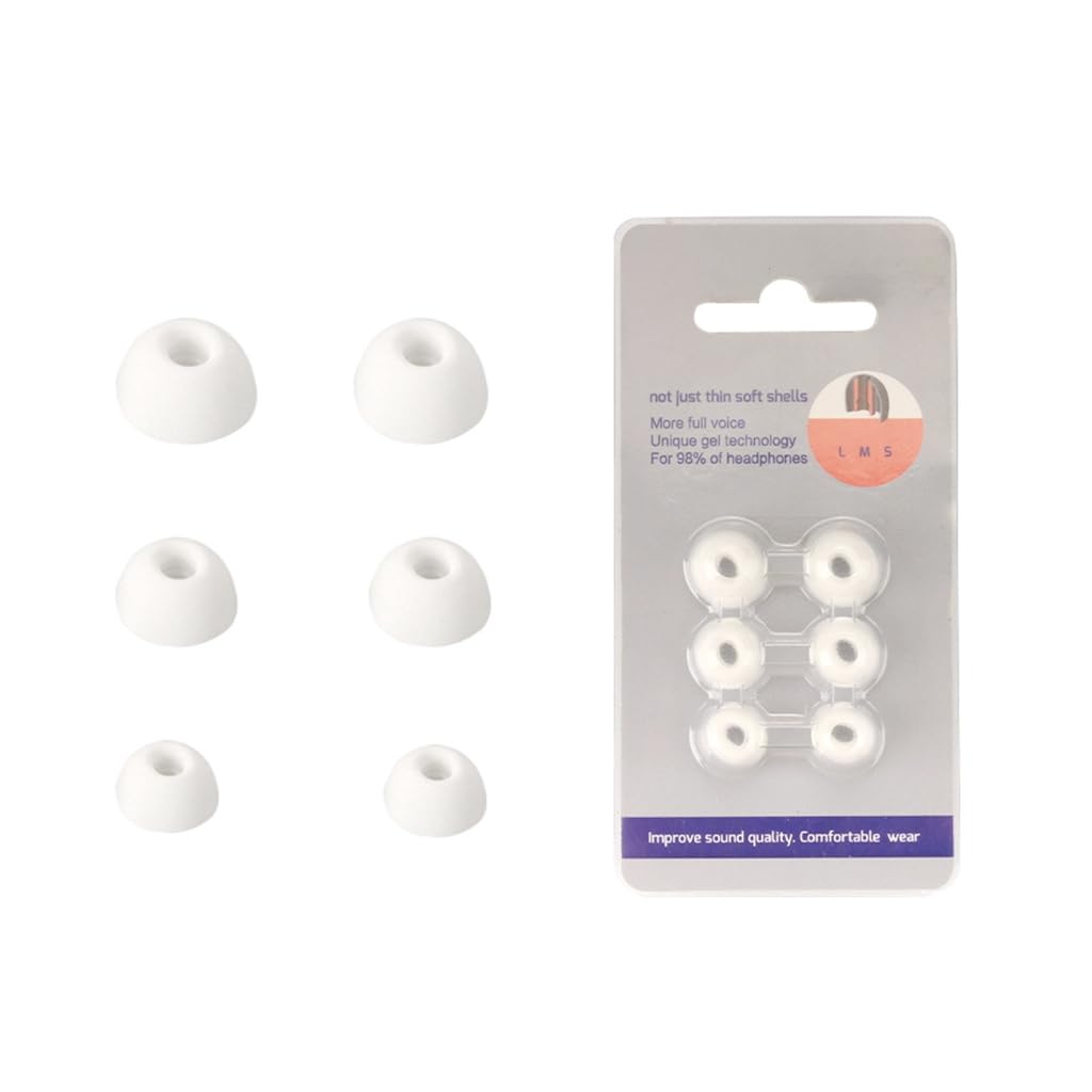Elnwnnkc Anti Slip Waterproof Replace Earplug Ear Tips Pad Set Silicone In-Ear Earphone Earbuds Cover Cap for Ear (2)