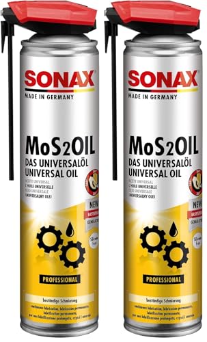 SONAX MoS2Oil Aceite Universal con EasySpray, el aliado para el taller y hogar