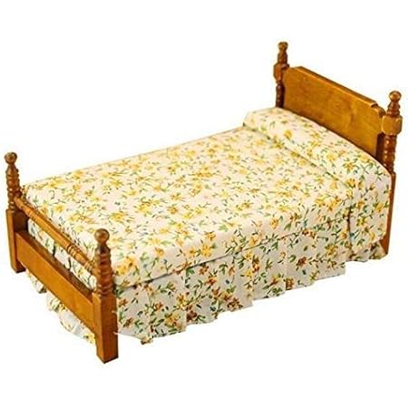 Amazon Com Eatingbiting R 1 12 Doll Vintage Flower Print Bed Dollhouse Miniature Furniture Wooden Single Bed Traditional Flower Bed Diy Scene Doll Home Furniture Craft Accessoreis Toys Games eatingbiting r 1 12 doll vintage flower print bed dollhouse miniature furniture wooden single bed traditional flower bed diy scene doll home