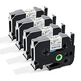 Labelife Compatible 3/4 Inch Label Tape Replacement for Brother P Touch 18mm Label Tape TZe-241 TZe...