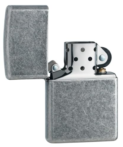 Encendedor Zippo Classic Plate Plateado Antiguo miniatura 4