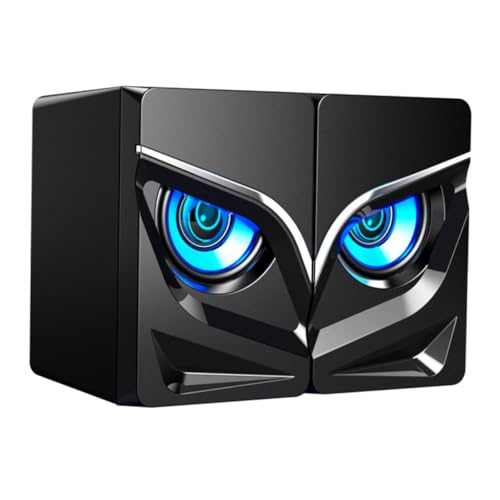 Altavoz de computadora para PC portátil Mikinona diseño compacto negro