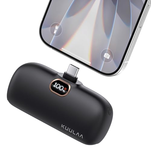 Mini Powerbank USB C 5000mAh, Klein Power Bank 20W PD Schnelles...