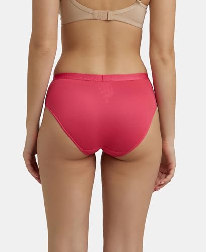 Image of Jockey 3001 Women High Coverage Super Combed Cotton Elastane Stretch Hipsters with Ultra Soft Exposed Waistband (Pack of 3, Colors & Prints May Vary)