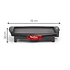 Moulinex Plancha Accessimo, Barbecue électrique d’intérieur, 1800 W, Revêtement antiadhésif, Format compact, Bac de récupération des jus, Thermostat réglable CB560811, Noir, Rouge