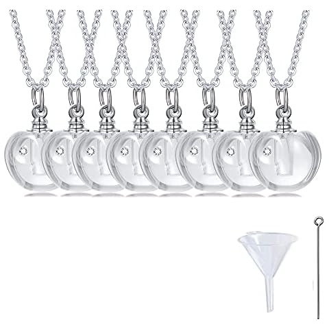 VNOX Pack of 2 Glass Urn Necklaces Cover