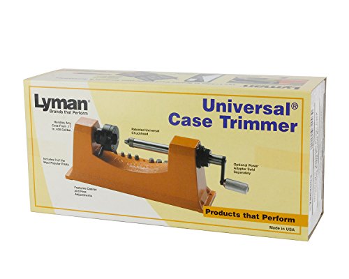 Lyman Aparador universal com 9 aparadores pilotos, pacote múltiplo .17 cal a .458 cal