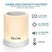 Celcube Night Light Bluetooth Speaker, Touch Bedside Lamp with Wireless Bluetooth Speaker, Smart Dimmable Color Night Light, LED Table Lamp with Stereo Speaker