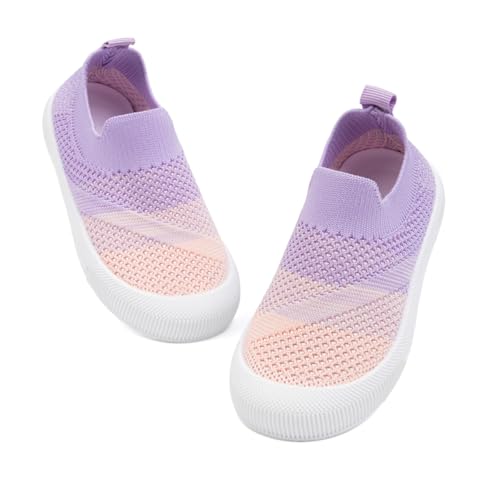 ISINSER Toddler Shoes Boy Girl Kid Sneaker, Breathable Mesh Tennis Shoes, Slip On Running Walking Shoes