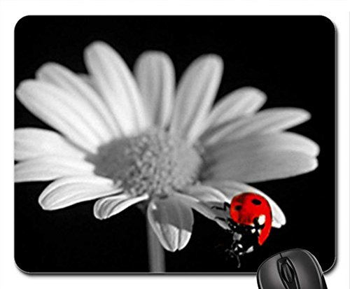 Lady Bug Mouse Pad, Mousepad (Flowers Mouse Pad)
