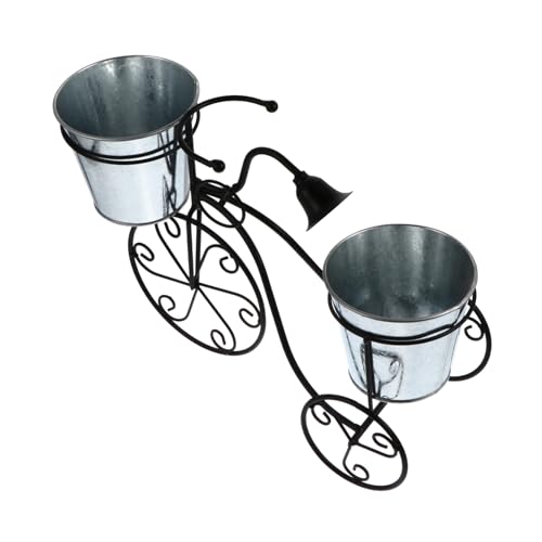 CAXUSD 1pezzi Portavasi Forma Di Bicicletta in Metallo Fioriera Per Bici Supporto Per Piante Vintage Decorazione Per Balcone o Interno