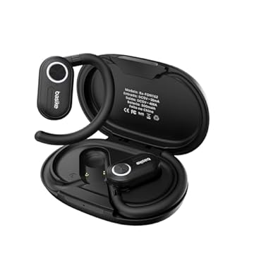 Fone de Ouvido Bluetooth TWS com Tela LCD Colorida, Som Estéreo Hi-Fi, IP4 à Prova de Água, Carregamento Tipo C, Ba-FON162-preto
