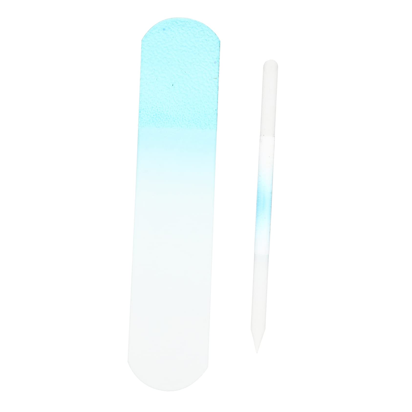 Healeved 8stücke Glas-nagelfeilen Professionelle Maniküre-werkzeuge Für Naturnägel Ergonomisches Design Mit Blauem Griff Für Zuhause Und Salongebrauch